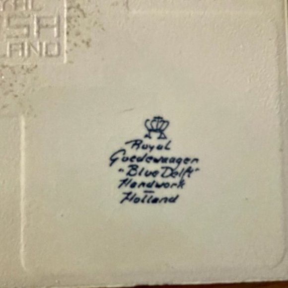 Royal Goedewaagen Blue Delft Tile ~ Plantation House - Picture 2 of 6